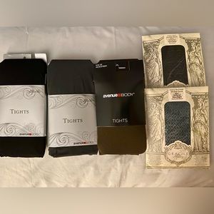 Set of microfiber tights.